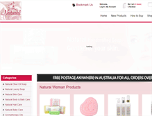 Tablet Screenshot of naturalwoman.com.au
